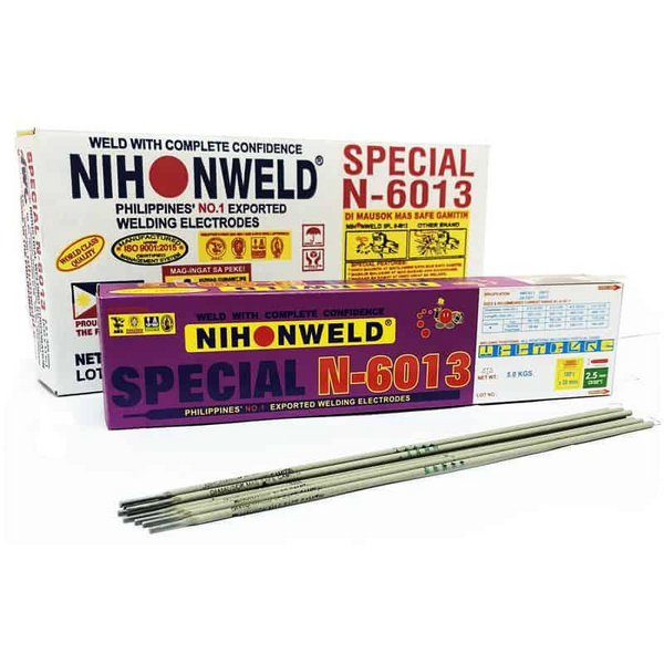 NIHONWELD Mild Steel Welding Electrodes – N-6013 Special & Premium Gold