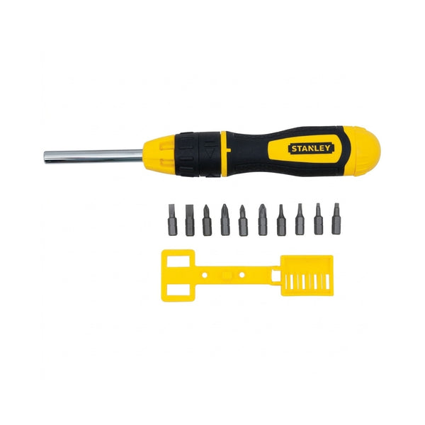 STANLEY Multi-Bit Ratchet Screwdriver With 10 Bits