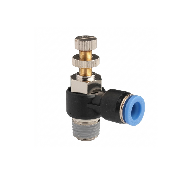 SC (SL) Speed Controller Pneumatic Fitting - Male Elbow Flow Control Valve