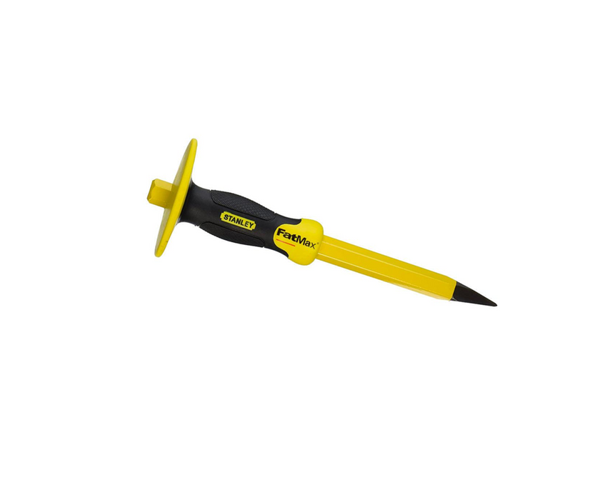 STANLEY Concrete Chisel with Bi-Material Hand Guard