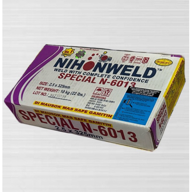 N-6013 NIHONWELD Mild Steel Welding Electrodes – Special & Premium Gold