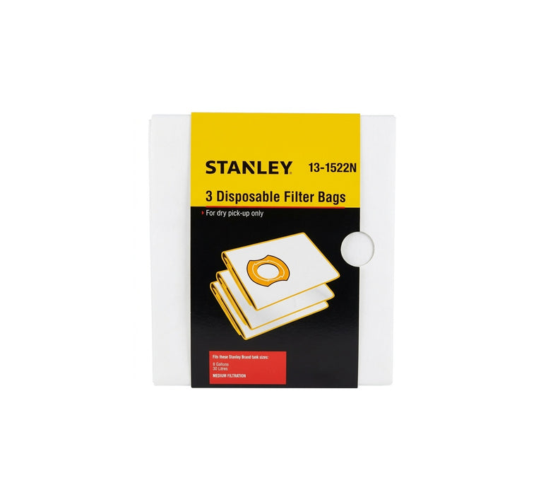STANLEY Disposable Filter Bags for Vacuum Cleaners