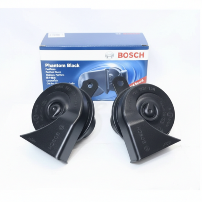 Bosch Compact Fanfare Horn Set – Black 12V, Phantom Black