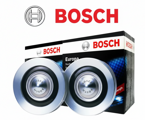 Bosch Europa/Supertone Horn with Decorative Ring (Silver), 12V